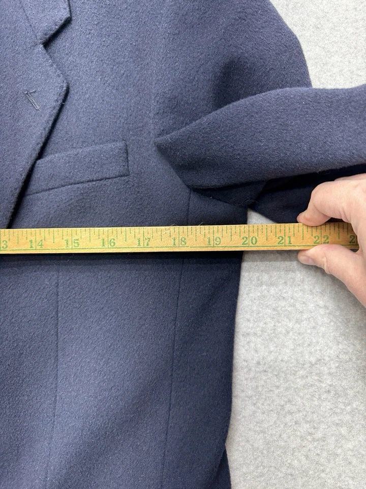 Ted Lapidus Cashmere Wool Blazer Mens 40 Navy Made In France Luxury Coat Jacket - Image 4 of 4