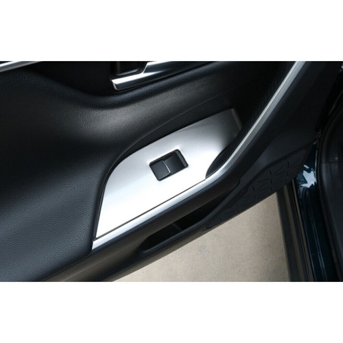 Matte Silver Window Lift Switch Button Panel Trims For Toyota RAV4 2019-2023 - Bild 4 von 6