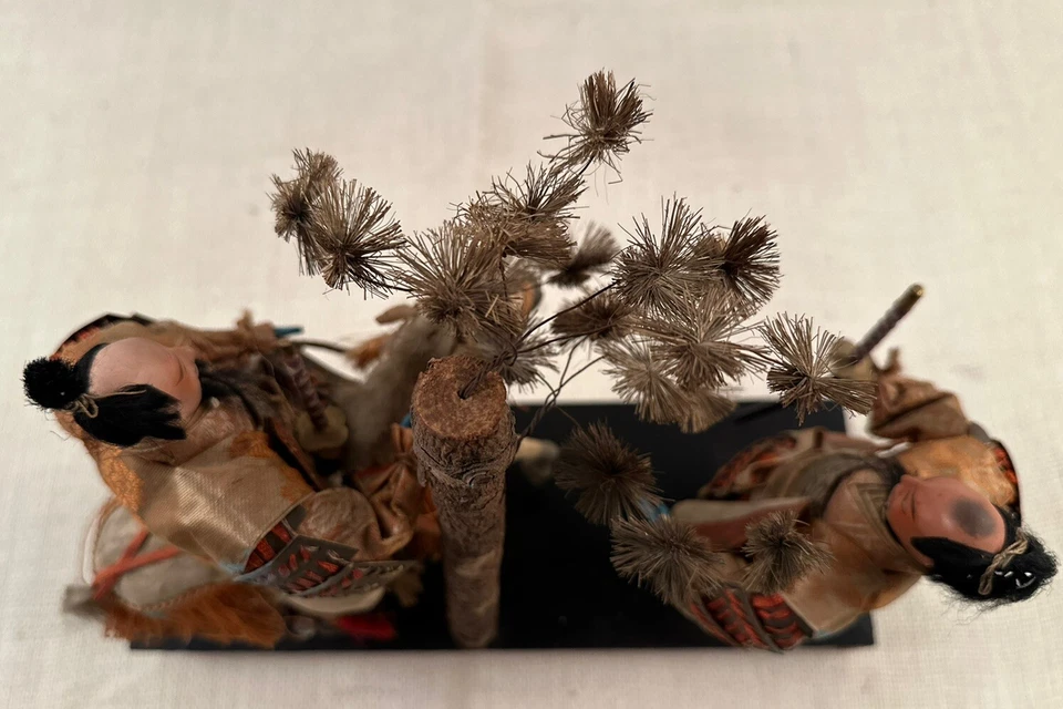 Antique Japanese Samurai Shogun Horse Attendant Musha Ningyo Warrior Doll - Image 4 of 4