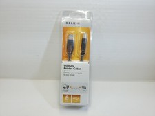Belkin USB 2.0 Printer Cable 6 FT 722868712429 A / B Plug PC Printer New