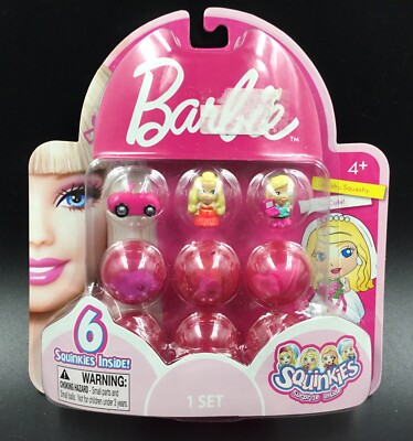 Squinkies Barbie Blip Toys Set of 6 Squishy Squashy Fun Squinkies 1 Set 2011