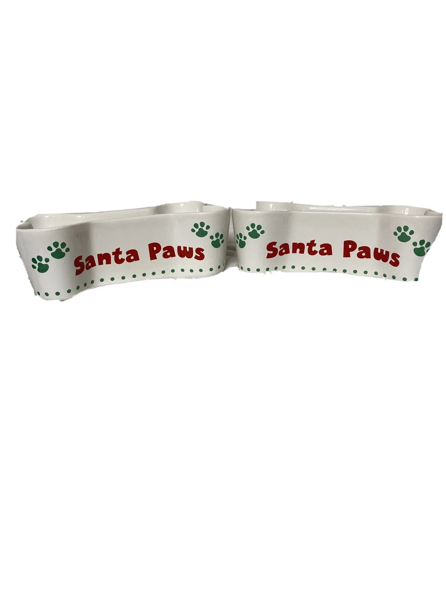 Christmas dog cheap food bowls