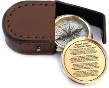 So You Can Always Find Your Way Back Home, Compass in Leather Cover