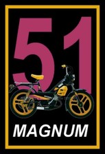 tableau mobylette MBK 51 MAGNUM  ( idée cadeau anniversaire noël )