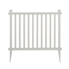 Zippity Outdoor Products Garden Picket Fence Panel Kit 3 ft. H No-Dig 2-Pack 