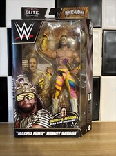 WWE Macho King Randy Savage Elite WrestleMania Mattel BAF Mean Gene Okerlund