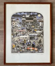 GRAHAM CLARKE LA TRES CHOSE Limited Edition Hand Colored Etiching 197/400 - VGUC