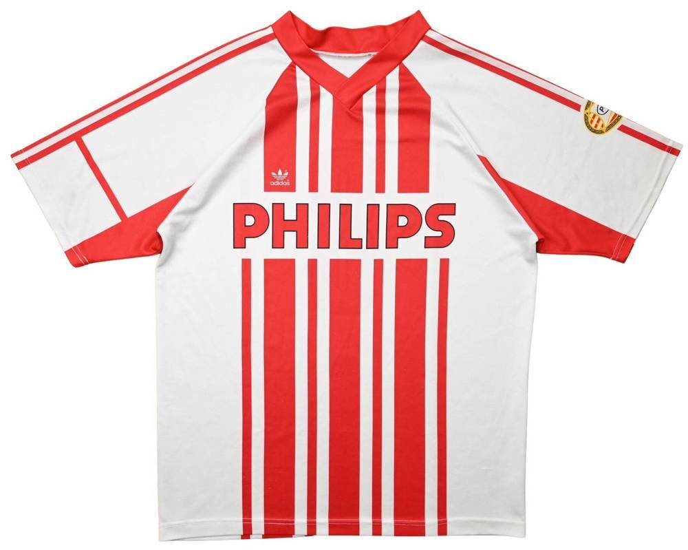 Adidas 1989-90 PSV EINDHOVEN #8 MATCH ISSUE SHIRT TRIKOT XL