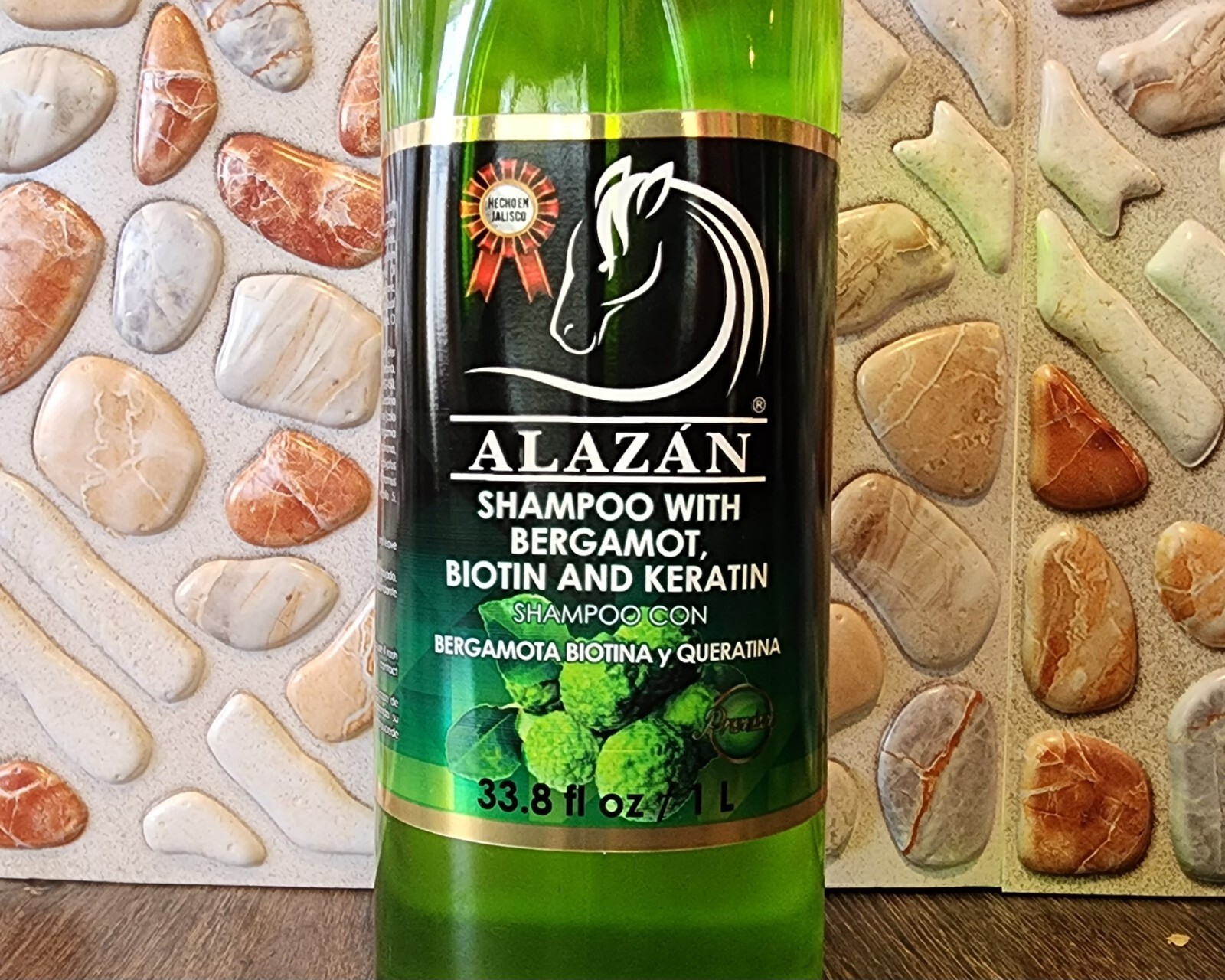 4 PK ALAZAN SHAMPOO BERGAMOT BIOTIN KERATIN PRODUCT OF MEXICO 33.8 OZ