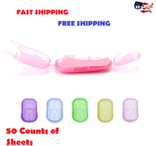 500 Sheets Paper Soap Portable Travel Hand Washing Soluble 10 Mini Boxes