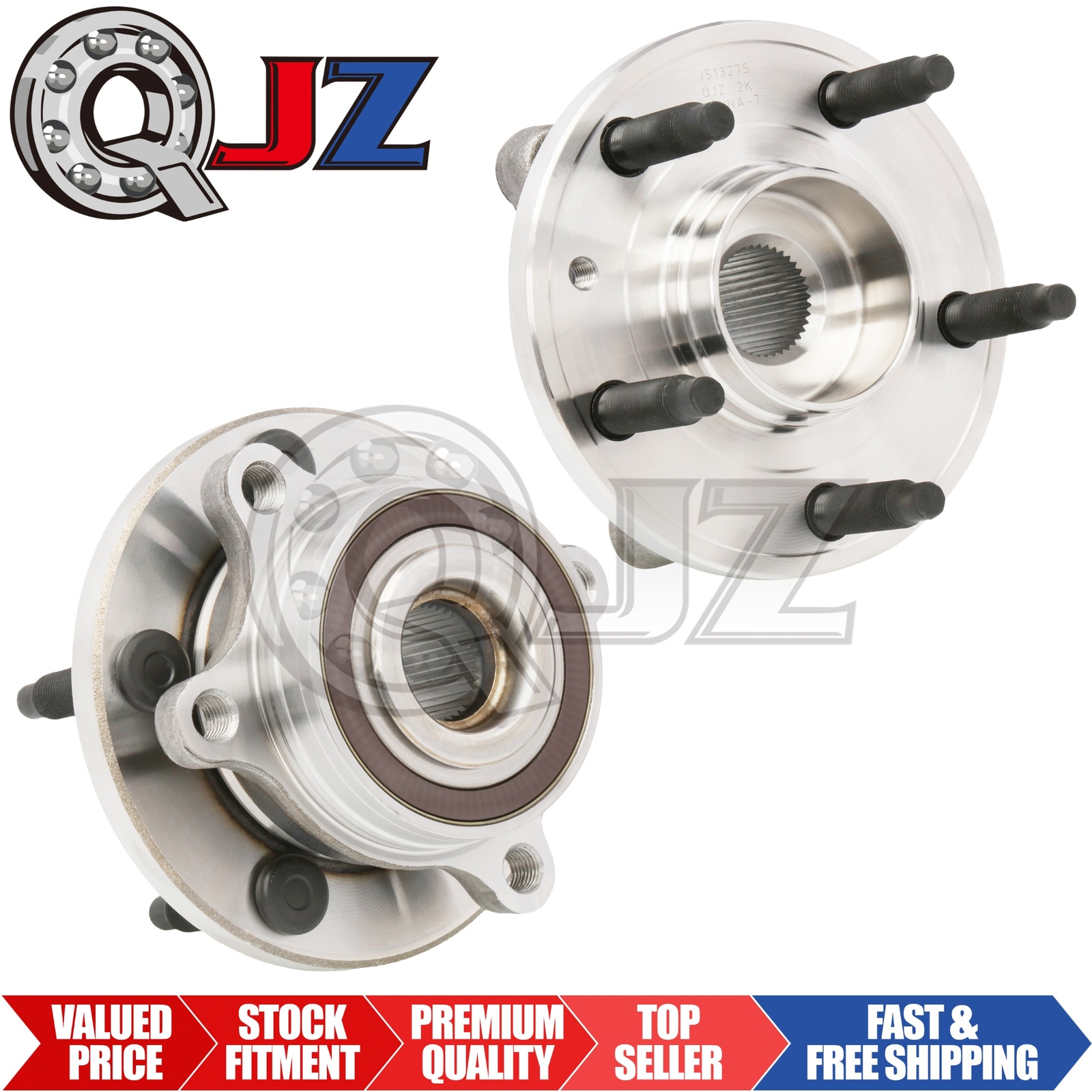 [FRONT(Qty.2)] Wheel Hub Assembly For 2009-2016 Lincoln MKS Sedan FWD/AWD-Model