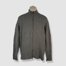  2695 Isaia Men's Gray Full-Zip Cashmere Bomber Turtleneck Coat Jacket Size XL