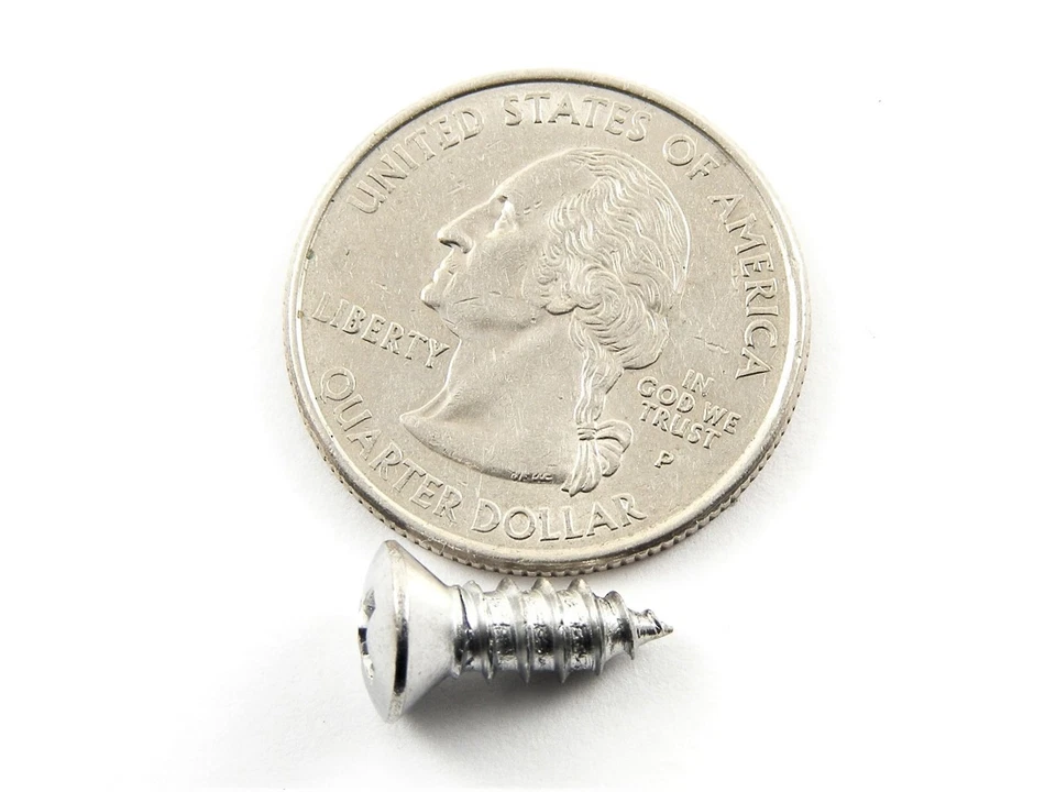 Tornillos interiores Chrysler - #10 x 1/2" a 1-1/2" cabeza ovalada - 125 piezas 25ea - #354 Foto 2 de 4