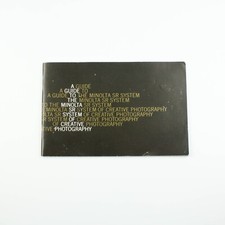 Minolta SR System of Creative Photography Guide - Vintage Information Booklet