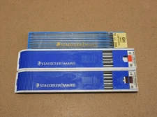 3 PACKS STAEDLER-MARS 200 LUMOGRAPH  LEADS - 2H, 3H & 6H (MISSING ONE LEAD)