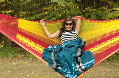 New Nylon Double Mexican Hammock | Custom Breezy Point  Mayan Hammocks Handwoven