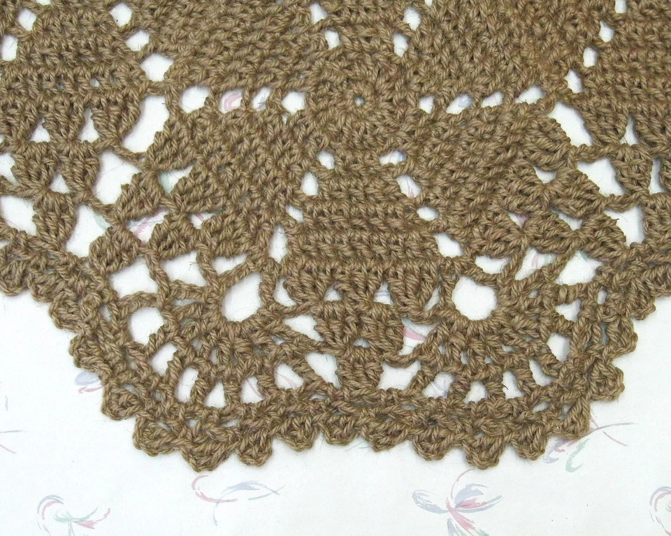 Alfombra de yute con patrón de copo de nieve - Fibra natural - Hecha a mano en EE. UU. Foto 3 de 4