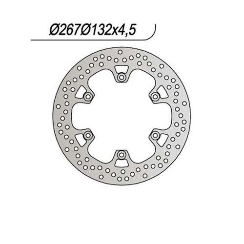 TARAZON Disque De Frein Arrière 267 Mm Wavy – Compatible Yamaha T-Max, XJ, FZ, MT-01, FZR… Acier Inox 420 Performance