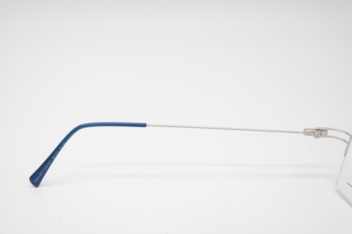 Brille Flair EYEQ 831 Silber Blau Halbrand Brillengestell eyeglasses Neu - Picture 5 of 6