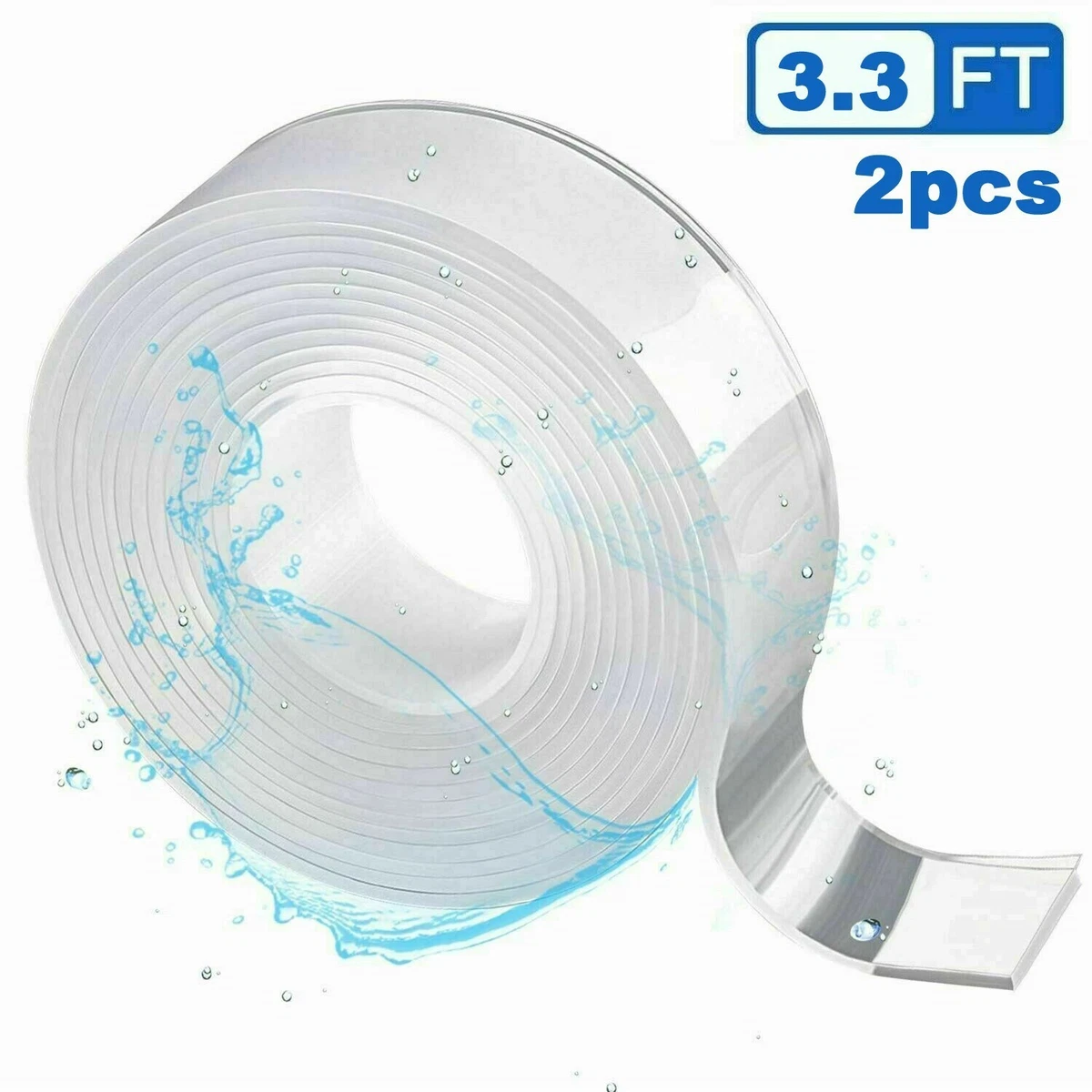 1/2/3/5M Nano Tape Double Sided Tape Transparent Reusable Waterproof Adhesive  Tapes Cleanable Kitchen Bathroom Supplies Tapes