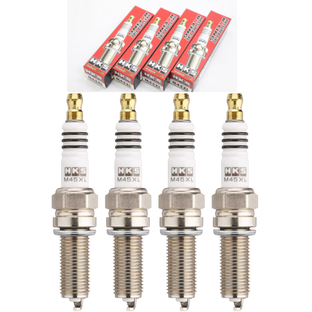 Set of 4 HKS 50003-M45XL Super Fire Racing Iridium Spark Plugs Heat Range #9