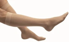 Jobst Ultrasheer 30-40 mmHg Closed Toe Knee High Compression Stockings - Suntan