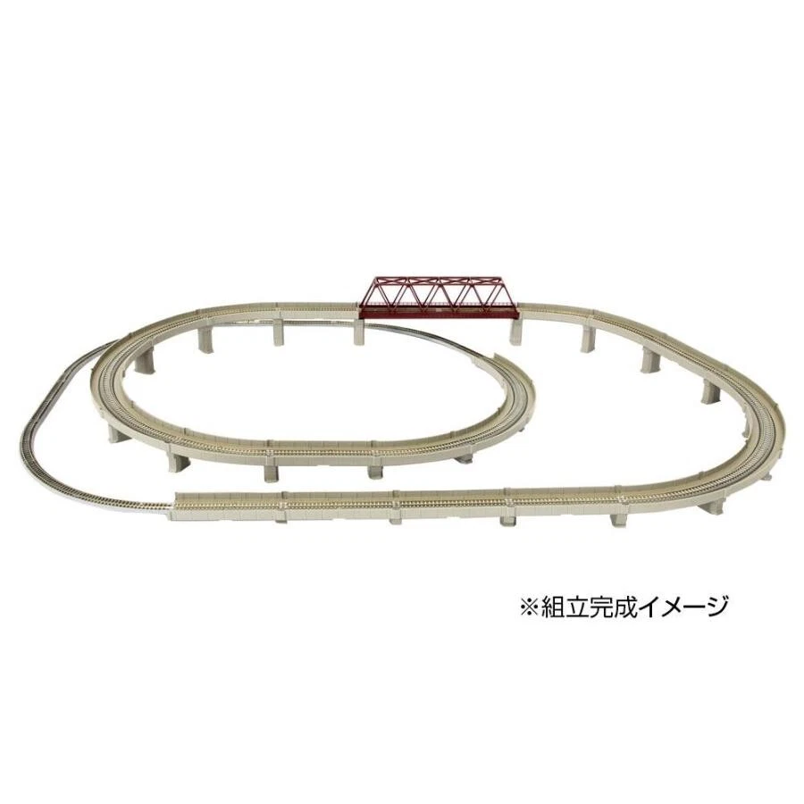Rokuhan Z gauge R063 Rail Set D single wire crossing sets New from Japan - Image 2 of 2