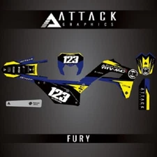 Attack Graphics Custom Fury Complete Bike Graphics Kit