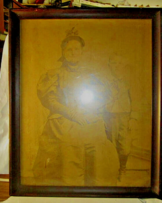 Imagen 5 Generación Foto Victoriana Abuela Niño Grande Marco Madera Vidrio Foto 2 de 4