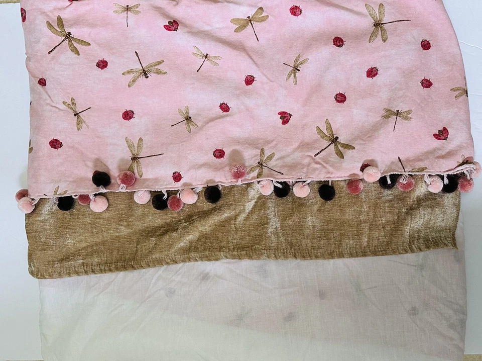 Glenna Jean Crib Bedding Set Crib Skirt Blanket Diaper Bag Mobile Pink Brown - Image 2 of 4