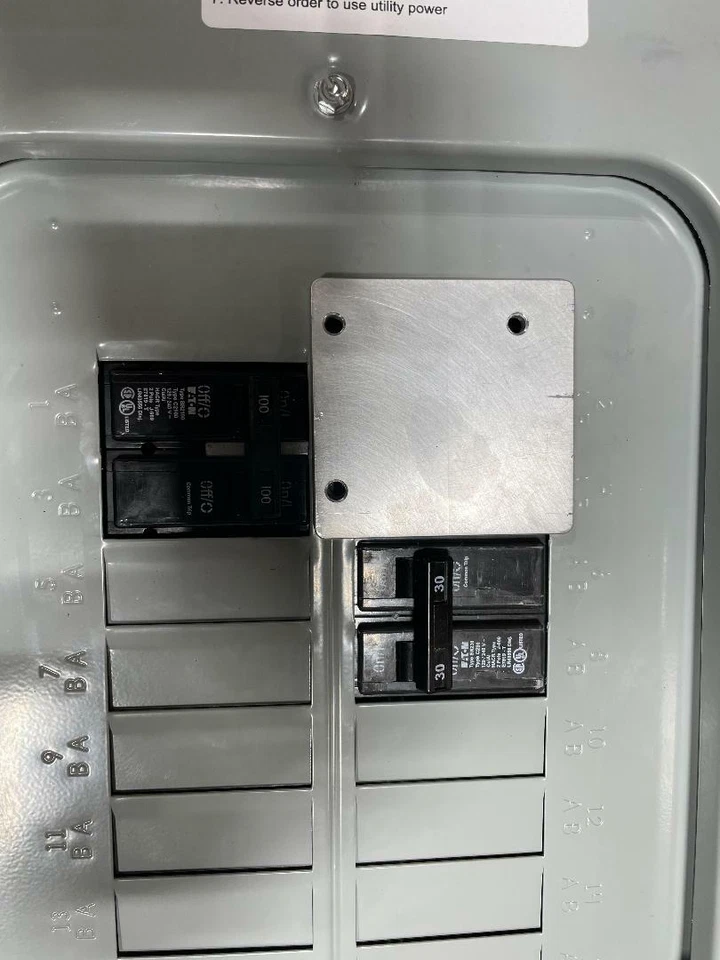 Enclavamiento generador 100 amperios Eaton o Siemans o ITE #WR 78 Foto 3 de 4