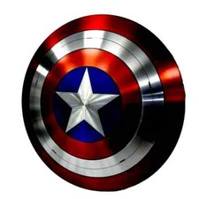 22" Captain America Shield - Metal Prop Replica - Screen Accurate - 1:1
