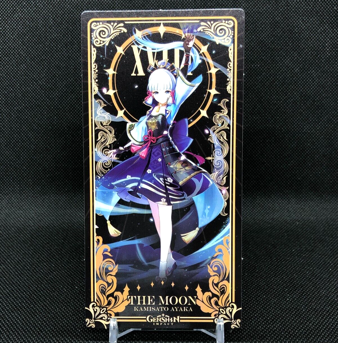 The Moon Kamisato Ayaka Genshin Impact Tarot Card Japan Anime Game