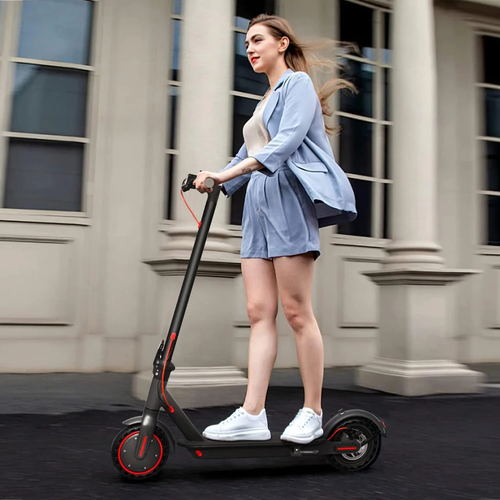 J078 Electric Scooter for Men and Women 8.5" Solid Tire 19Mph Power by 350W Moto - Picture 2 of 12