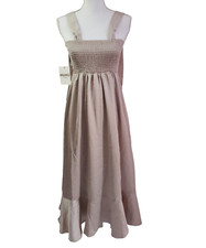 Show Me Your Mumu Womens Medium Beige Bridesmaid Wedding Maxi Dress NEW
