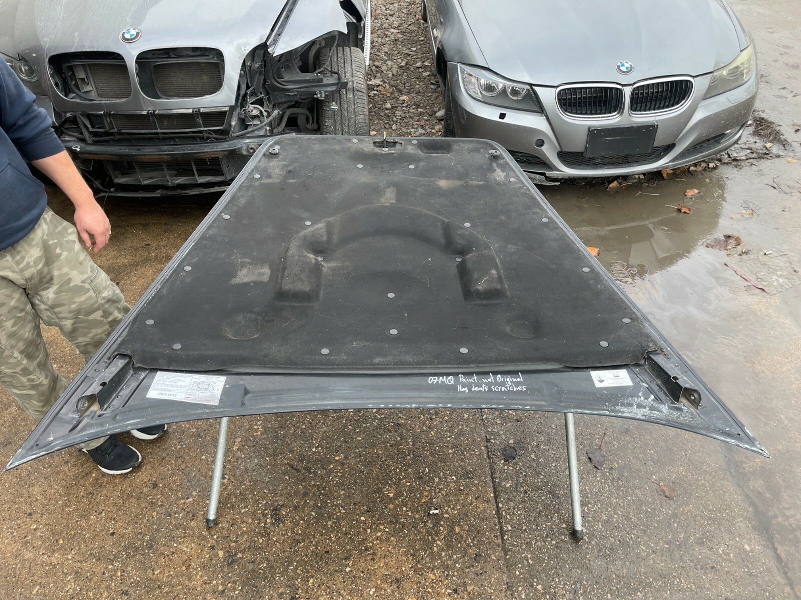 2007 Maserati Quattroporte M139 BONNET PANEL HOOD Black OEM