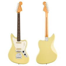 Chitarra elettrica Fender Player II serie Jaguar Hialeah gialla con custodia morbida