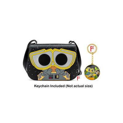 Loungefly Disney Pixar Wall-E Eve Funko Pop Cosplay Crossbody Bag Earth Keychain
