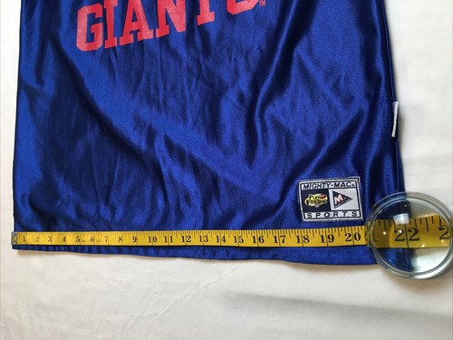 Camiseta reversible vintage de los New York Giants Mighty Mac años 90 NFL para hombre mediana - Imagen 6 de 9
