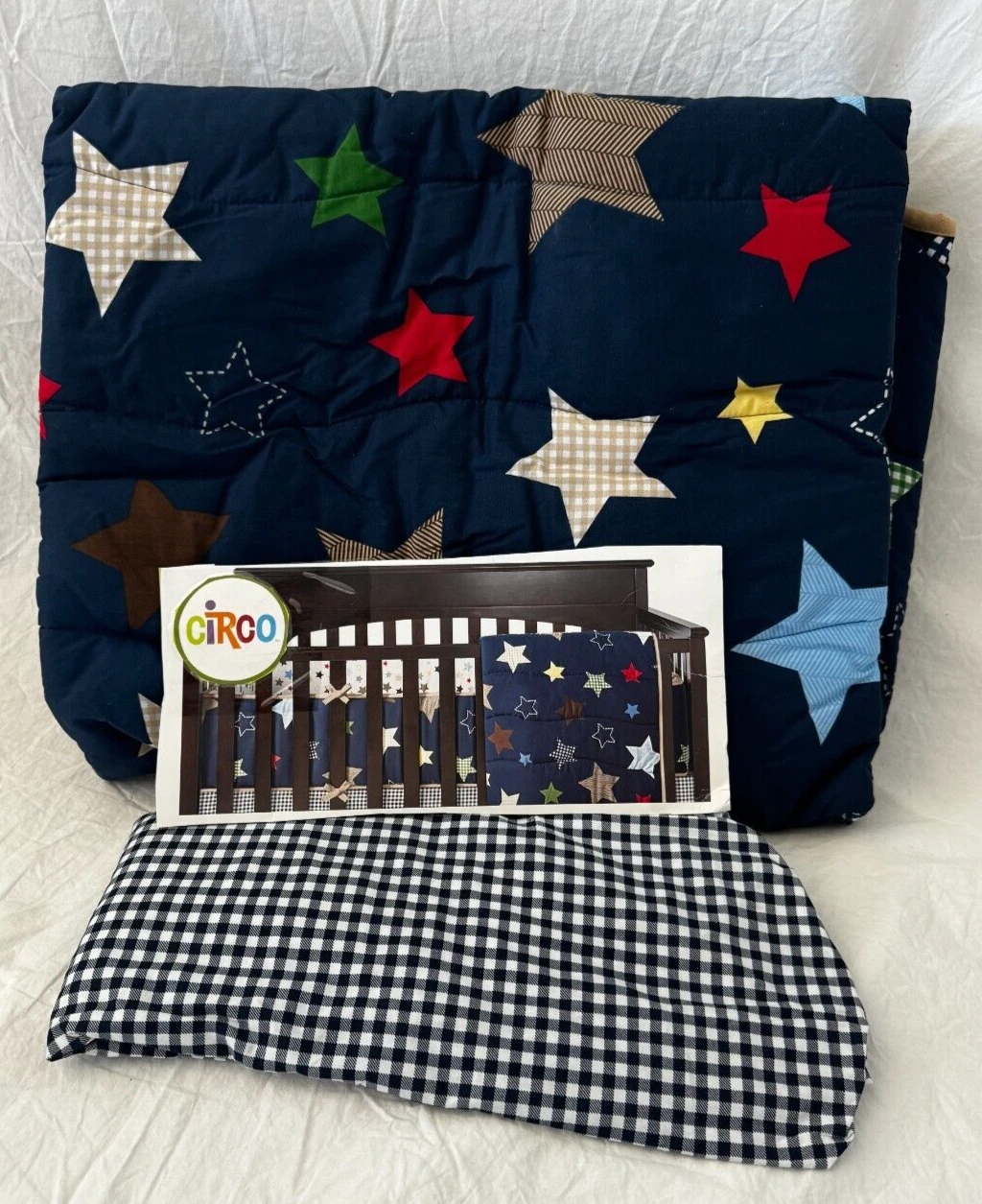 2 pc Circo Stars Baby Crib Bedding Comforter & Fitted Sheet Set NIP
Opens in a new window or tab