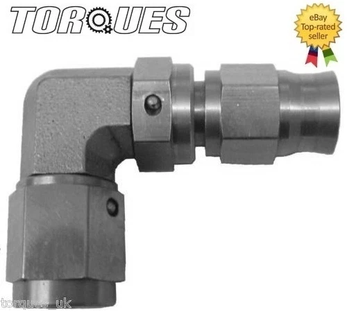 TORQUES AN -4 (AN4 4AN) 90 Degree Stainless Steel Hose Fitting