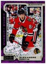 2018-19 OPC Platinum Marquee Rookie Violet Pixels ALEXANDRE FORTIN 186 Chicago