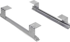 Emuca - Set of Roller-Bearing Runners for underdesk keyword Platform/Shelf/Drawe