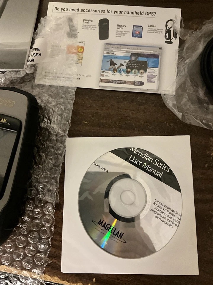 Magellan Meridian Gold Handheld GPS Navigation Hiking Survival + Guide/CD…2004 - Image 3 of 4