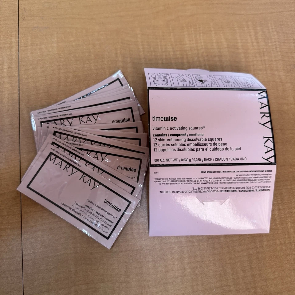 MARY KAY TIMEWISE VITAMIN C ACTIVATING SQUARES - pk. of 12 - New - Image 2 of 2