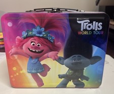 Collectible New Condition DREAMWORKS Trolls World Tour Tin Lunchbox