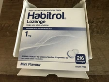 DENTED Habitrol Nicotine Lozenge 1mg Mint Flavor 4 Boxes 864 Pieces Lozenges