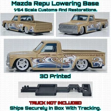Lowering Base 3D Printed For 1/64 Scale Hot Wheel Mazda Repu