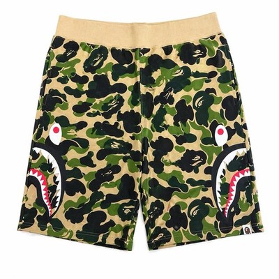 BAPE Shark Camo Sweat Shorts Men's Size 2XL Green A Bathing Ape