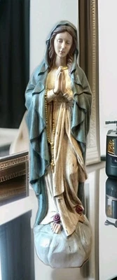 HANDGEFERTIGT María Madre de Dios Estatua 78 cm Figura Santa Virgen Escultura Figura Religión